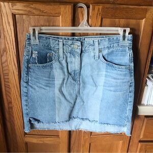 AG Adriano Goldschmied The Sandy Denim Mini Skirt - 27
